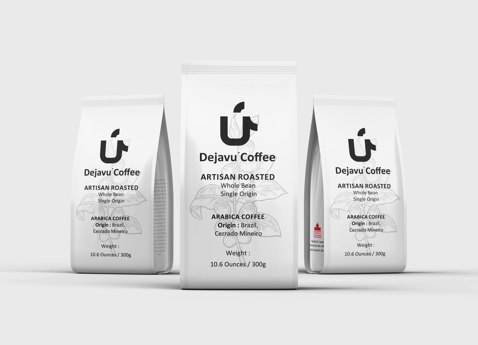 Dejavu whole bean coffee bags